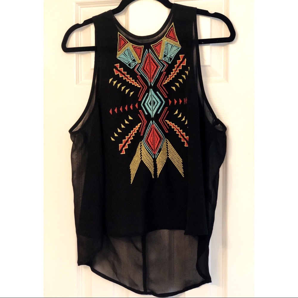 Sheer festival geometric tank